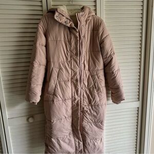NWT Abercrombie & Fitch Long Hooded Puffer Coat